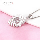 925 Sterling Silver Crystal Pendant Without Chain