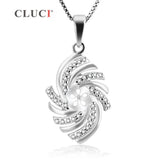 925 Sterling Silver Crystal Pendant Without Chain