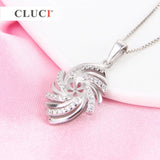 925 Sterling Silver Crystal Pendant Without Chain