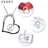 925 Silver Pearl Pendant - Romantic Round Pearl Jewelry SP312SB