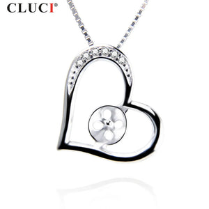 925 Silver Pearl Pendant - Romantic Round Pearl Jewelry SP312SB