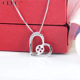 925 Silver Pearl Pendant - Romantic Round Pearl Jewelry SP312SB