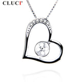 925 Silver Pearl Pendant - Romantic Round Pearl Jewelry SP312SB