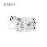 Conch Shape 925 Silver Pearl Pendant Mounting for Women