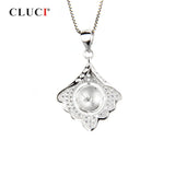 Conch Shape 925 Silver Pearl Pendant Mounting for Women