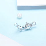 Dolphin 925 Silver Necklace Pendant Jewelry Locket Pendant