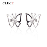 925 Silver Butterfly Stud Earrings for Women SE074SB