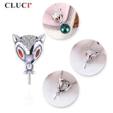 925 Silver Owl Necklace Pendant for Women
