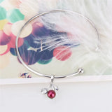 925 Silver Pearl Ring Mounting Leaf Charms Pendant