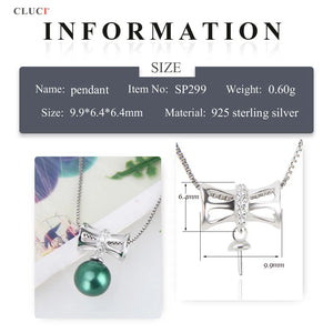 925 Silver Butterfly Pendant CZ Necklace & Pendant Jewelry For Women SP299SB