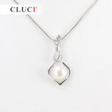 925 Silver Crystal Rhinestones Pendant for Pearl Necklace DIY