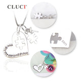 925 Silver Pearl Pendant Heart Puzzle Pendant Female Gift SP291SB