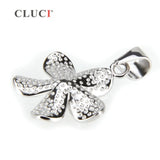 Flower Silver 925 Pearl Pendant Mounting for Necklace