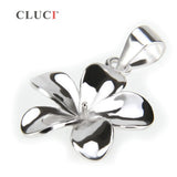 Flower Silver 925 Pearl Pendant Mounting for Necklace