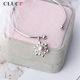 Sterling Silver Snowflake Necklace Christmas Pendant SP355SB-1