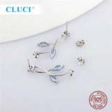 925 Silver CZ Stud Pearl Earrings SE166SB