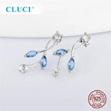 925 Silver CZ Stud Pearl Earrings SE166SB