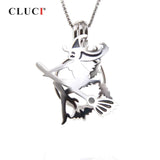 925 Silver Witch Broom Pendant Charm Halloween Jewelry