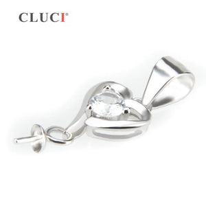 Heart Pendant Silver 925 Jewelry Necklace 925 Sterling Silver Pearl Pendant