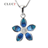 Sterling Silver Plumeria Flower Charm Pendant for Jewelry Making