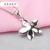 Sterling Silver Plumeria Flower Charm Pendant for Jewelry Making