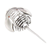 Limulus Silver 925 Red Zircon Gemstone Sterling Silver Cage Pendant