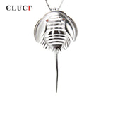 Limulus Silver 925 Red Zircon Gemstone Sterling Silver Cage Pendant