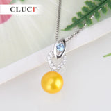 Sterling Silver Sweet Heart Pendant with CZ Pearl Necklace