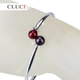 Adjustable Silver Bracelet Charm Bangle for Women Jewelry Gift