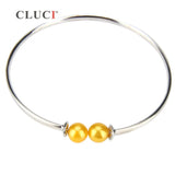 Adjustable Silver Bracelet Charm Bangle for Women Jewelry Gift