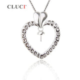925 Sterling Silver Heart Pendant Necklace Jewelry Making