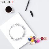 10mm Turquoise Shell Pearl Bracelet for Women Party Gift