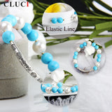 10mm Turquoise Shell Pearl Bracelet for Women Party Gift