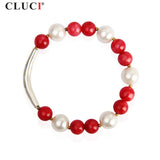 Shell Pearl Bracelet Red Jade Jewelry BB004SB