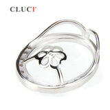 925 Silver Oval Pearl Pendant Mounting for Women - SP035SB