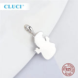 925 Silver Christmas Snowman Pendant - Women Girls Kids DP041SB
