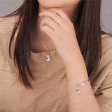 925 Silver Christmas Snowman Pendant - Women Girls Kids DP041SB