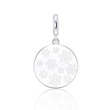 925 Silver Snowflake Pattern Christmas Pendant