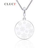 925 Silver Snowflake Pattern Christmas Pendant