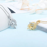 925 Sterling Silver Plumeria Rubra Flower Pendant