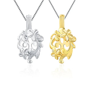 925 Sterling Silver Plumeria Rubra Flower Pendant