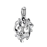 925 Sterling Silver Plumeria Rubra Flower Pendant