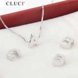 Sterling Silver Alphabet Pendant for Women Jewelry Making SF003SB