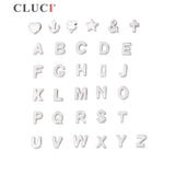 Sterling Silver Alphabet Pendant for Women Jewelry Making SF003SB