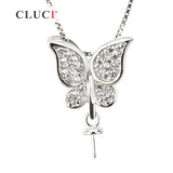 925 Sterling Silver Butterfly Charms Pendant for Women Jewelry SP138SB