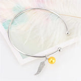 Sterling Silver 925 Feather Pendant Necklace for Women