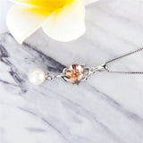 Real Silver 925 Flower Pendant for Women Necklace Jewelry Making