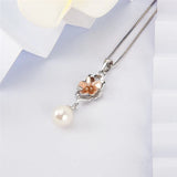 Real Silver 925 Flower Pendant for Women Necklace Jewelry Making