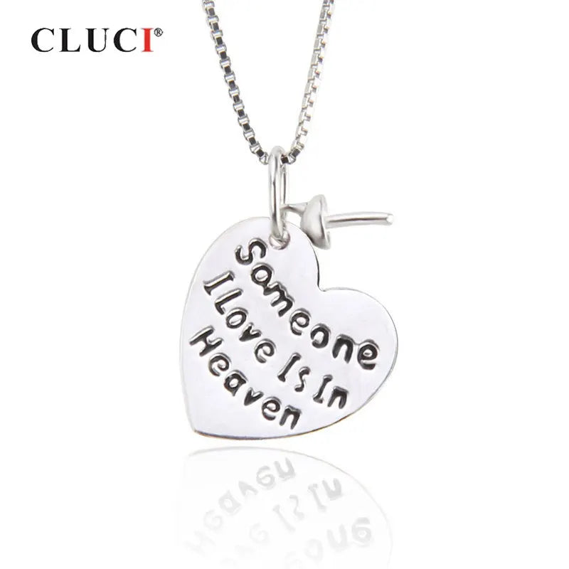 925 Silver Heart Pendant for Commemorating Someone SP287SB