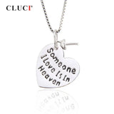 925 Silver Heart Pendant for Commemorating Someone SP287SB
